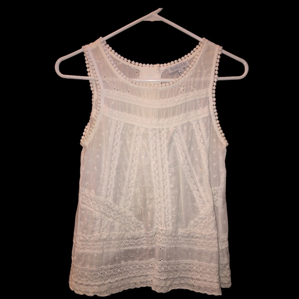Open Back Lace Tank